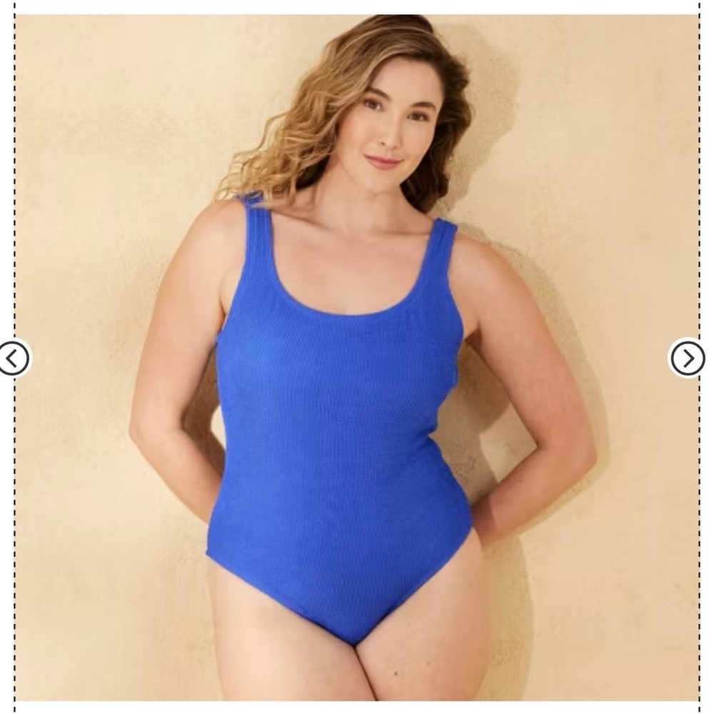 Shade & Shore Vibrant Blue One-Piece Swimsuit